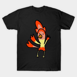 The flame fire chicken hot T-Shirt